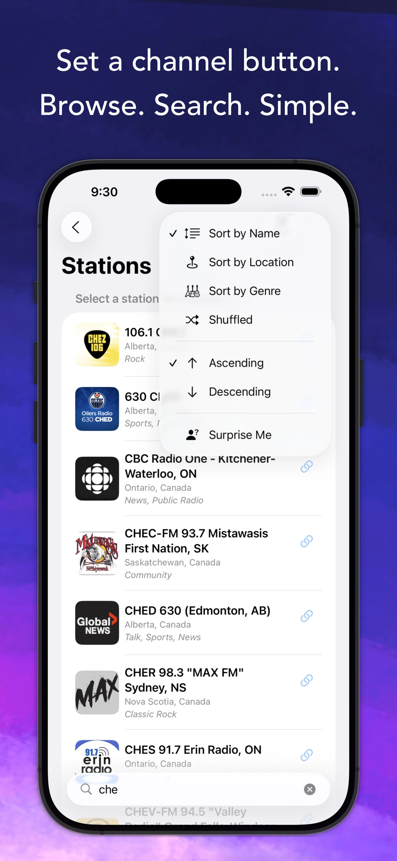 Station search